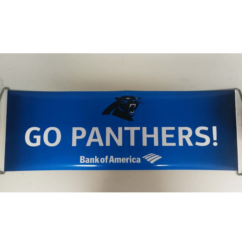 Benutzerdefinierte Logo Handheld Roller Banner- Panthers 24x68CM