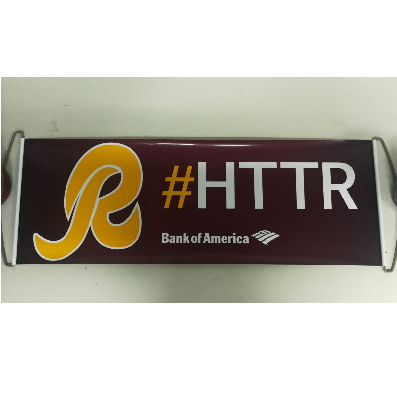Benutzerdefinierte Logo Handheld Roller Banner- Redskins 24x68CM